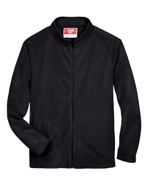 Team 365 Men's Campus Microfleece Jacket in Black