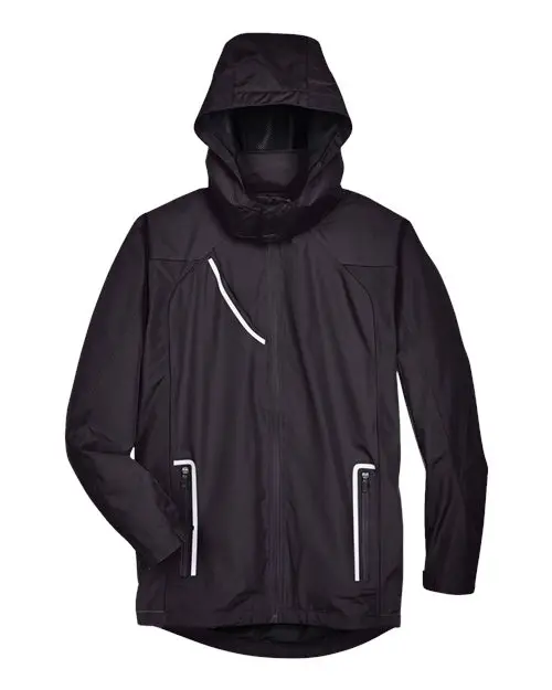Team 365 Men's Dominator Waterproof Jacket in Black