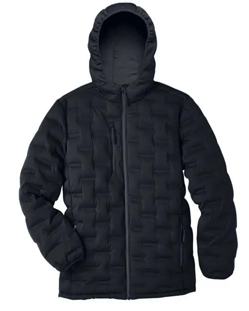North End Men's UTK SubDown Loft Puffer Jacket in Black/ Carbon