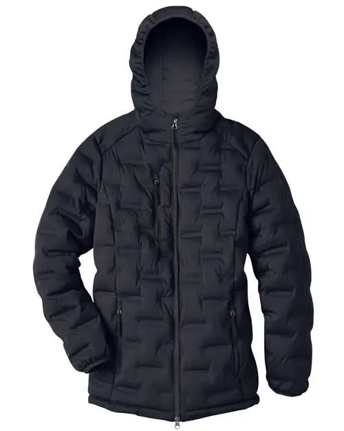 North End Women's UTK SubDown Loft Puffer Jacket in Black/ Carbon