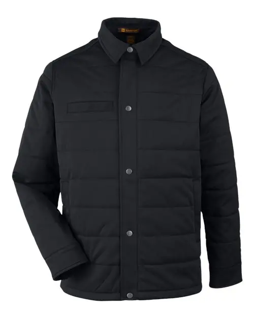 Harriton Unisex Guardian Soft Shell Chore Coat in Black