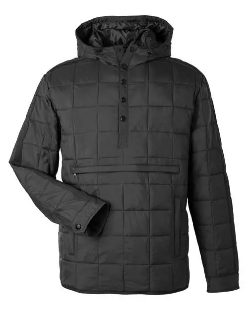 North End Unisex Aura Packable Anorak in Black
