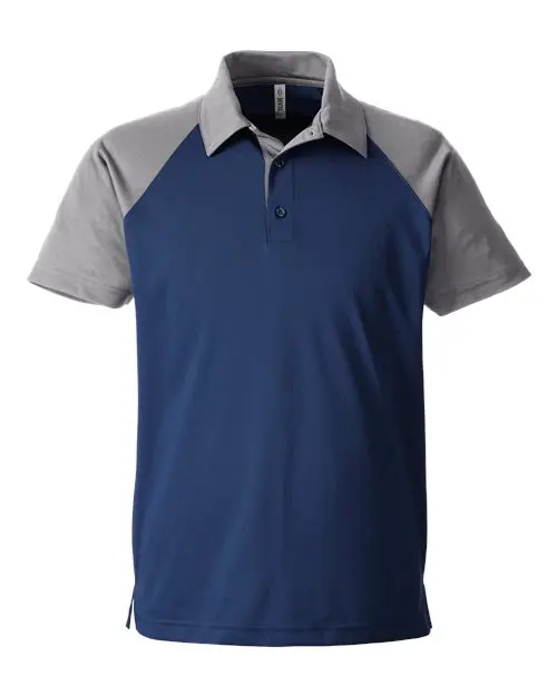 Team 365 Men's Command Snag-Protection Colorblock Polo in Sport Dark Navy/ Sport Graphite