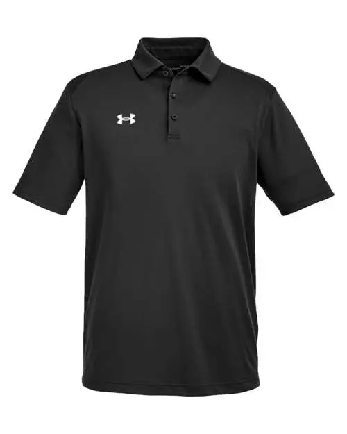 Under Armour Men's Tech Polo in Black/ White