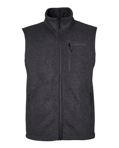 Marmot Men's Drop Line Vest in Black Heather