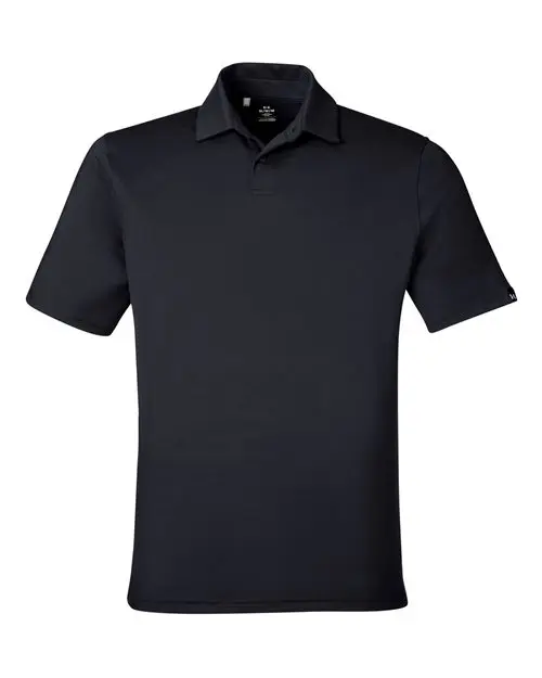 Under Armour Men's Recycled Polo in Black/ White