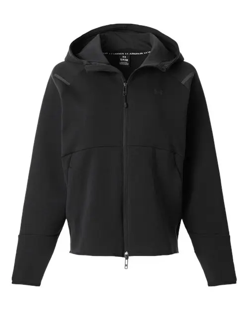 Under Armour Women's Unstoppable Fleece Full-Zip Jacket in Black/ Black