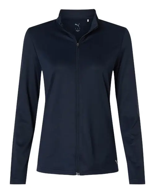 Puma Golf Women's Icon 2.0 Full-Zip in Deep Navy