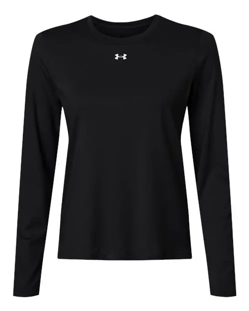 Under Armour Women's Team Vanish Long Sleeve T-Shirt in Black/ White