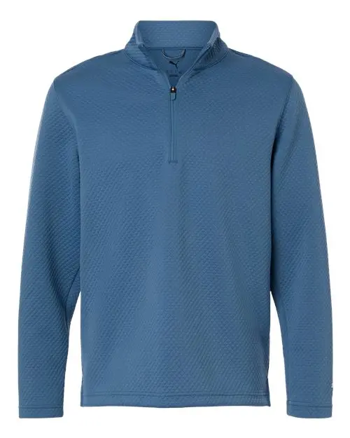 Puma Golf Men's Pebble Quarter-Zip Pullover in Blue Horizon