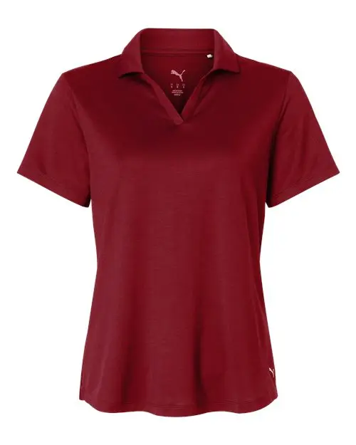 Puma Golf Women's Icon Polo 2.0 in Dark Crimson