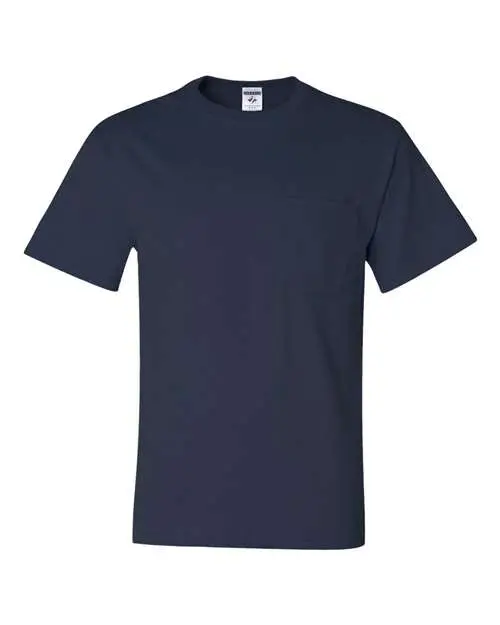 Jerzees Unisex Dri-Power 50/50 Pocket T-Shirt in J. Navy