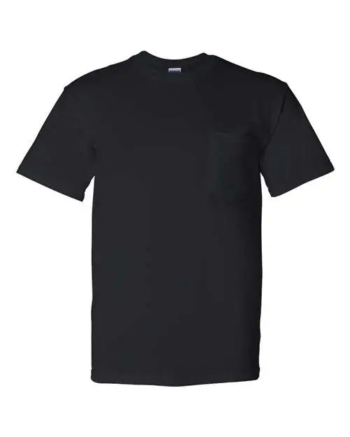 Gildan Unisex DryBlend Pocket T-Shirt in Black
