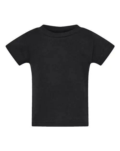 Rabbit Skins Infant Cotton Jersey Tee in Black