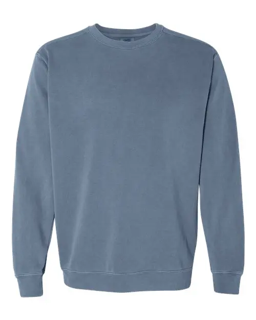 Comfort Colors Unisex Garment-Dyed Crewneck Sweatshirt in Blue Jean