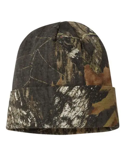 Kati 12" Licensed Camo Cuffed Beanie in Mossy Oak BreakUp