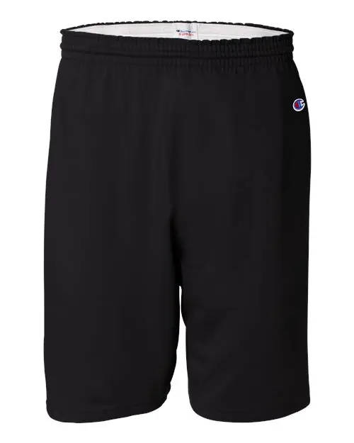Champion Unisex Cotton Gym Shorts in Black