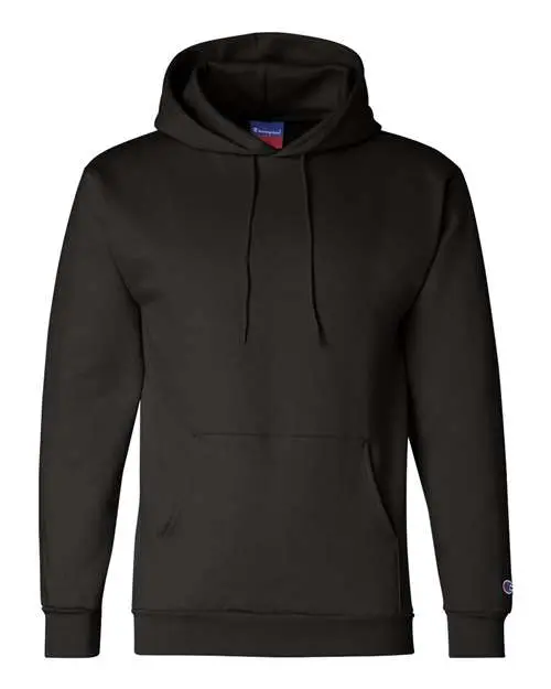 Champion Unisex Powerblend Hooded Sweatshirt in Black
