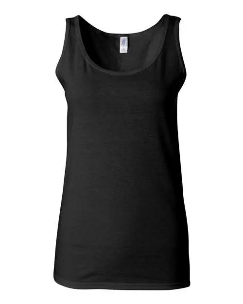 Gildan Women's Softstyle Tank Top in Black