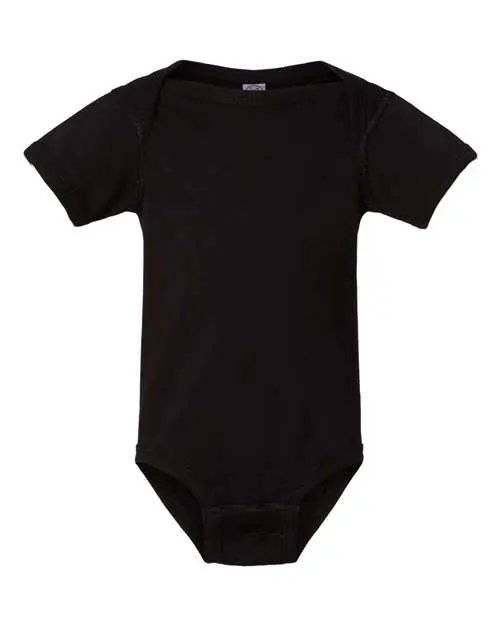 Rabbit Skins Infant Fine Jersey Bodysuit in Black