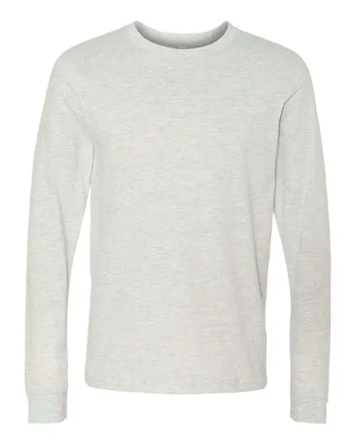 Bella + Canvas Unisex Jersey Long Sleeve Tee in Ash