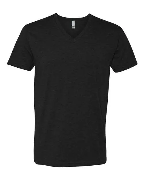 Next Level Unisex CVC V-Neck T-Shirt in Black