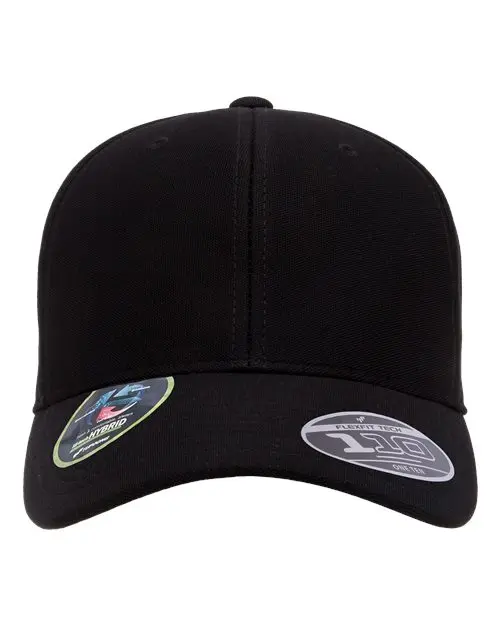 Flexfit 110 Cool & Dry Mini-Piqué Cap in Black