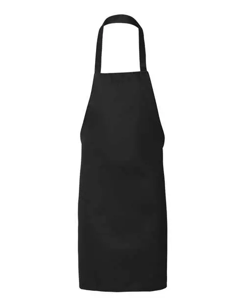 Q-Tees Butcher Apron in Black