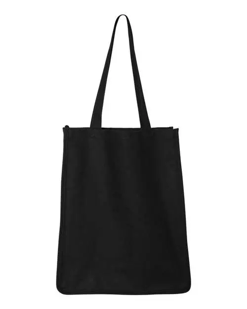 Q-Tees 27L Jumbo Shopping Bag in Black
