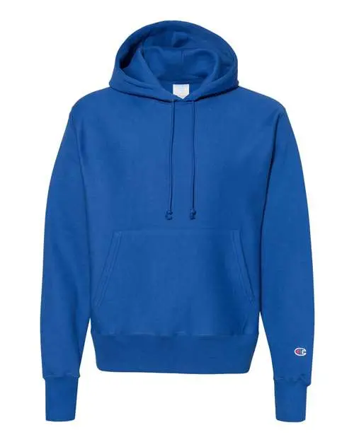 Champion Unisex Reverse Weave Hooded Sweatshirt in Athletic Royal