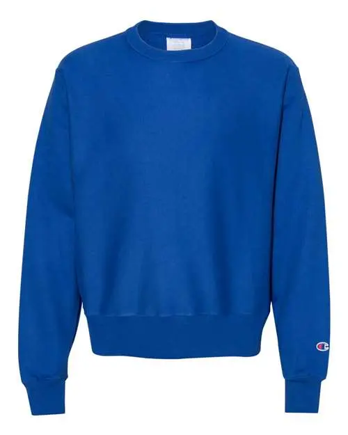 Champion Unisex Reverse Weave Crewneck Sweatshirt in Athletic Royal