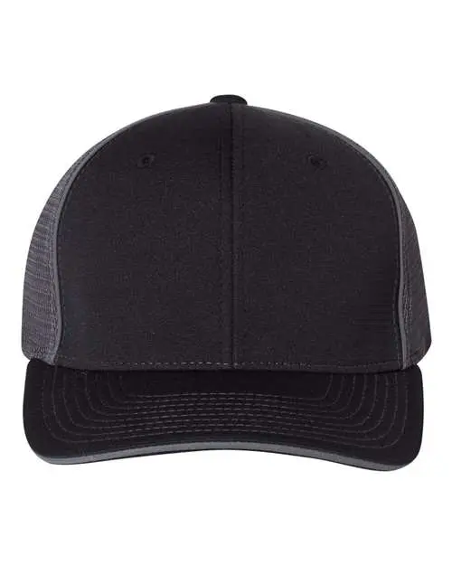 Richardson Pulse Sportmesh R-Flex Cap in Black/ Charcoal Split