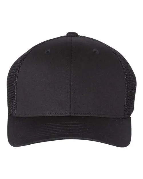 Richardson R-Flex Trucker Cap in Black