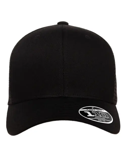 Flexfit 110 Mesh-Back Cap in Black