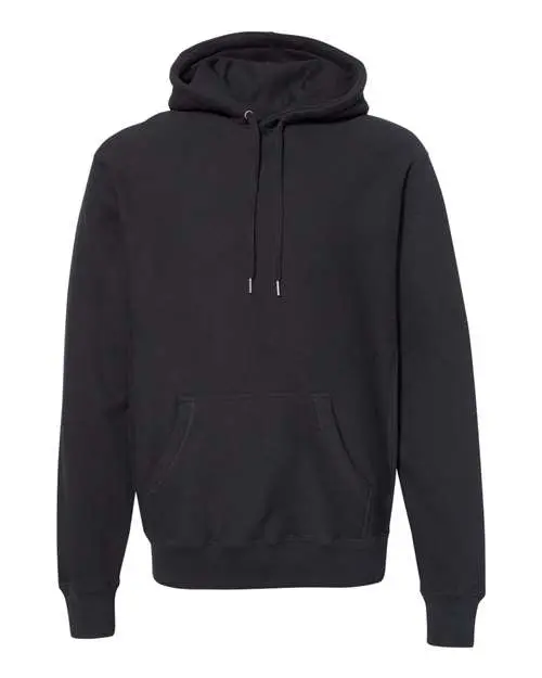 Independent Trading Co. Unisex Legend Premium Heavyweight Cross-Grain Hooded Sweatshirt in Black