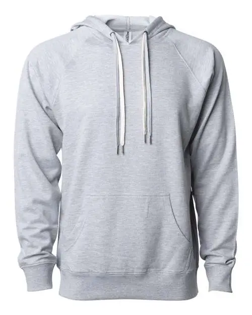 Independent Trading Co. Unisex Icon Lightweight Loopback Terry Hooded Sweatshirt in Athletic Heather