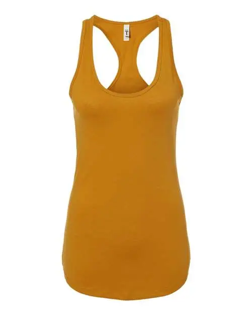 Next Level Women's Ideal Racerback Tank Top in Antique Gold