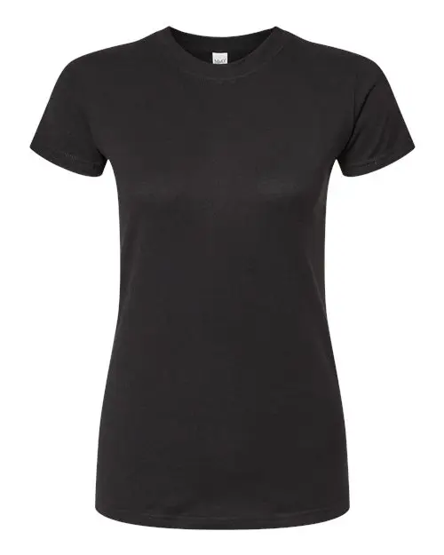 M&O Women's Fine Jersey T-Shirt in Fine Black