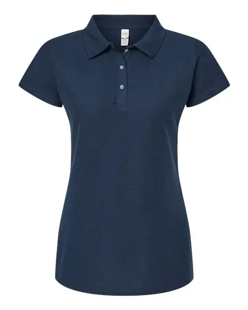 M&O Women's Soft Touch Polo in Bright Navy