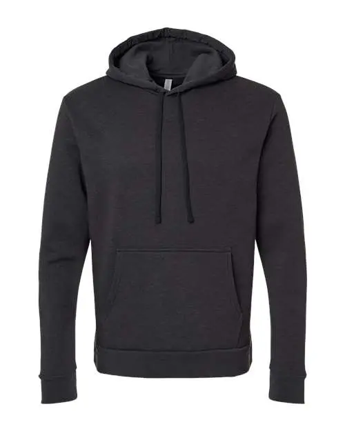 Next Level Unisex Malibu Hooded Sweatshirt in Heather Black
