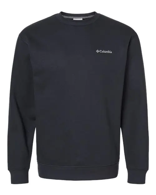 Columbia Men's Hart Mountain II Crewneck Sweatshirt in Black