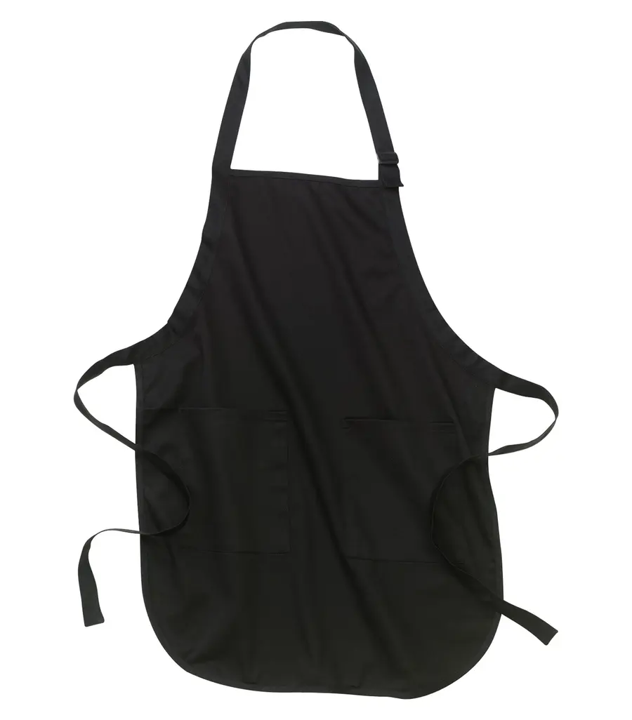 ATC Everyday Full Length Apron With Soil Release in Black