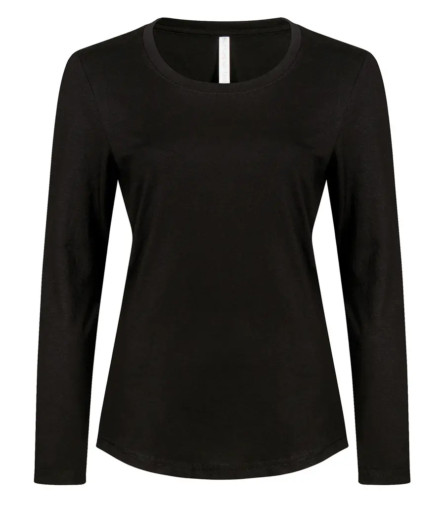 ATC Eurospun Ring Spun Long Sleeve Ladies' TEE in Black