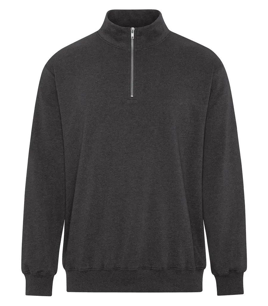 ATC Earth Wash Tourbillon Fleece 1/4 ZIP Sweatshirt in Earth Black