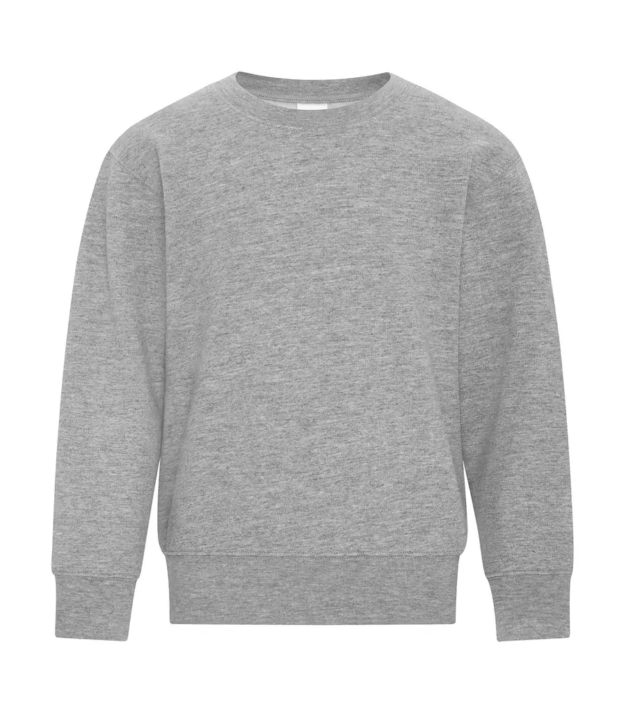 ATC Everyday Fleece Crewneck Youth Sweatshirt in Athletic Heather