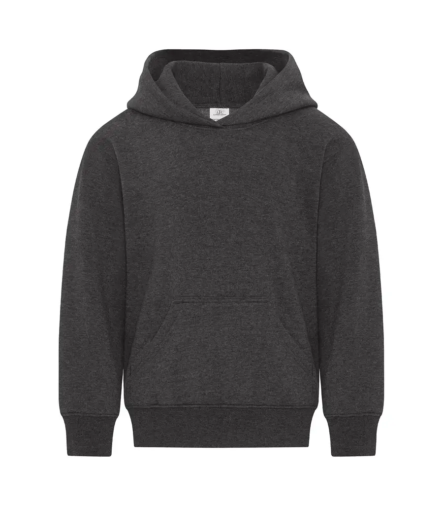 ATC Earth Wash Tourbillon Fleece Youth Hoodie in Earth Black