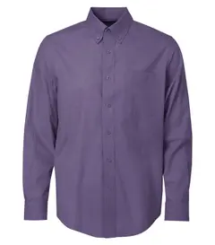 COAL HARBOUR TEXTURED CROSSHATCH WOVEN SHIRT in Grape Harvest