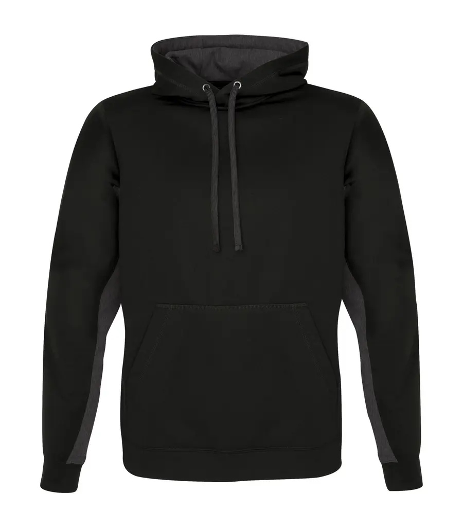 ATC Game DAY Fleece Colour Block Hoodie in Black/Charcoal
