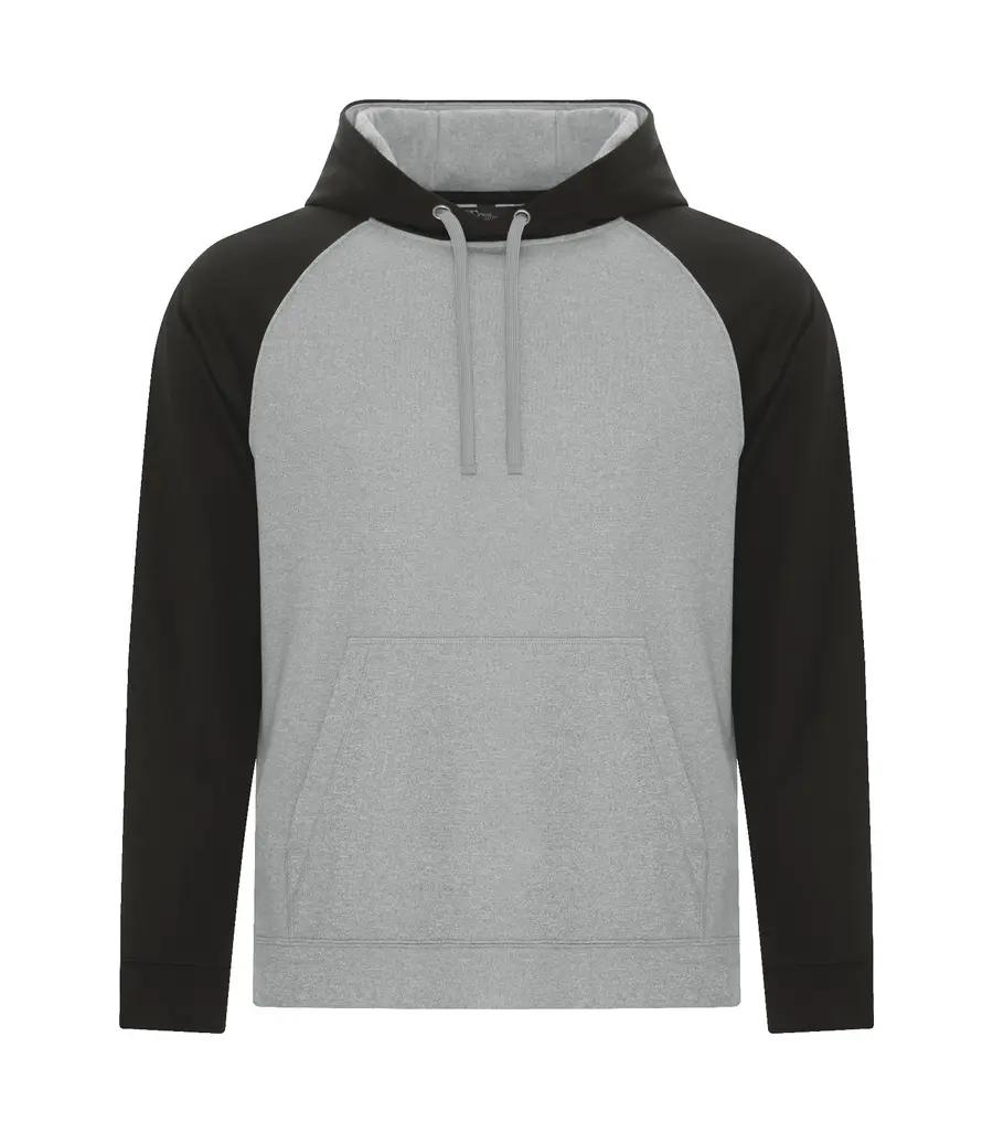 ATC Game DAY Fleece TWO Tone Hoodie in Athletic Grey/Black