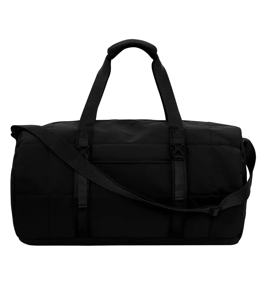 KOI Matte Quilted Barrel Duffel. 27L in Onyx